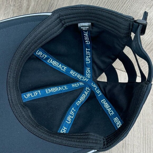 TrueRue Cap Hat Womens One Size Soft Shell Ladder Back Adjustable Black - Picture 6 of 7